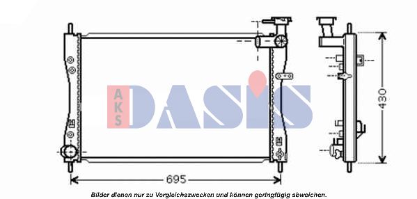 AKS DASIS Radiators, Motora dzesēšanas sistēma 140079N